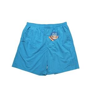 NWT Columbia Mens‎ PFG Backcast III Water Swim Fish Short Ocean Teal Blue Mens L